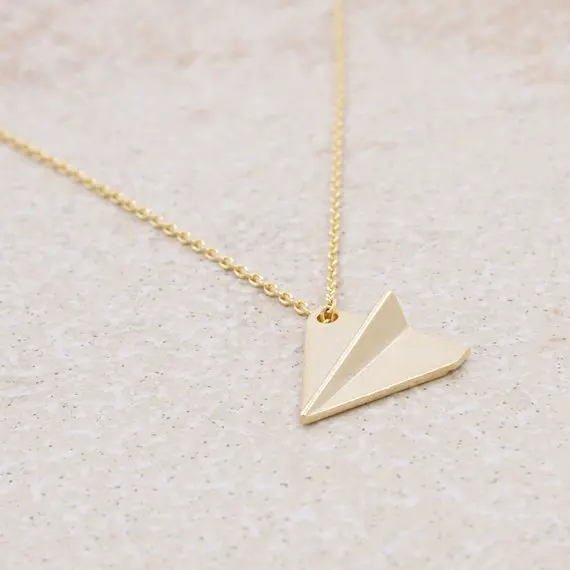 

Daisies Pendant Necklace little tiny lovely bird OneDirection plane airplane Origami gift wedding For Girl Women One Piece
