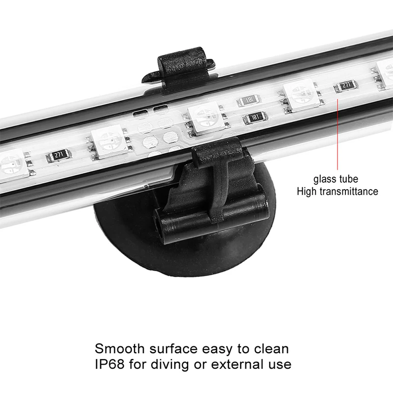 Аквариумный светильник светодиодный водонепроницаемый светильник для аквариума подводный светильник для аквариумов декоративный светильник для аквариумов лампа для растений 19-49 см 220 В мощность ЕС