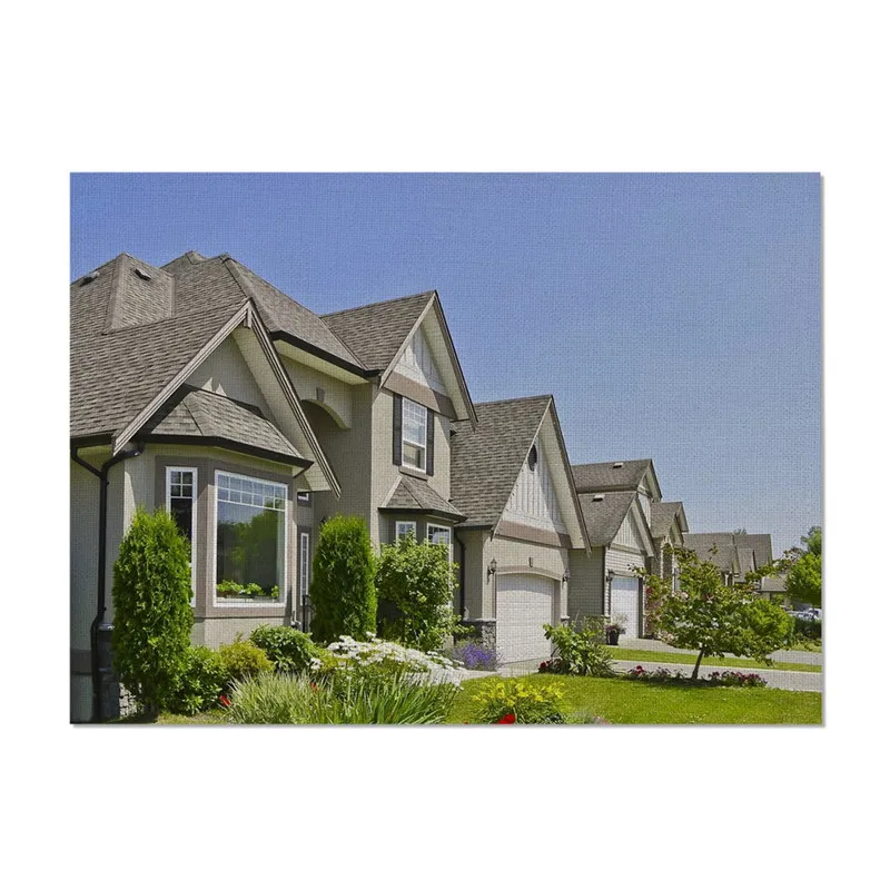

Pastoral Houses Pattern Non-slip Placemat Tablemats Coasters Kitchen Dinner DecorationEco-friendly Washable Table Mats