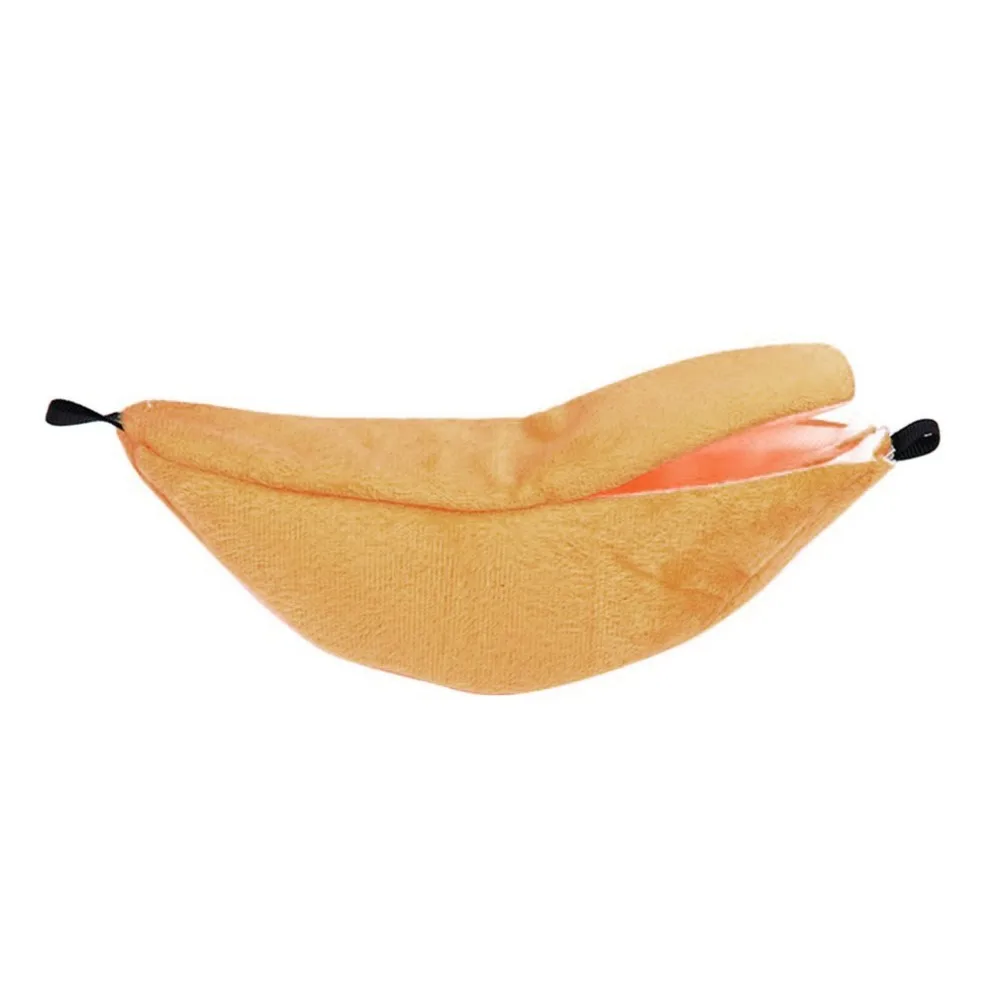 

Lovely Cute Banana Shape Hanging Bed For Hamster Ferret Rabbit Animals Small Cotton Soft Sponge Sleep Nest Hanging House
