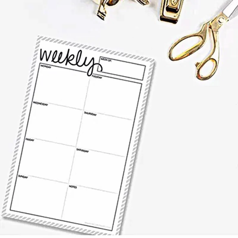 

2019 Dokibook Can tear Memo Pad Notepad Weekly plan Schedule note Date note pages Creative Planner DIY accessories pages A5/A6