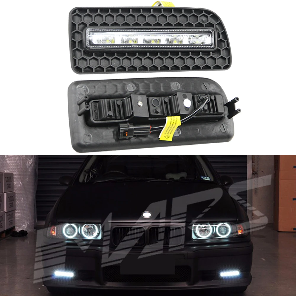 12V waterproof drl daytime running light led light for BMW E36 M3 1992