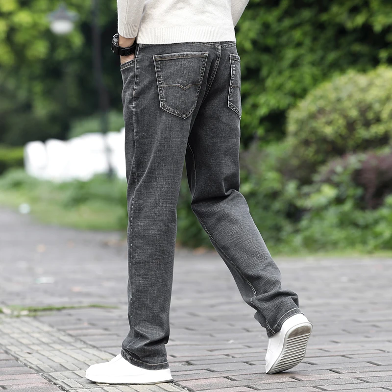 grey relaxed jeans