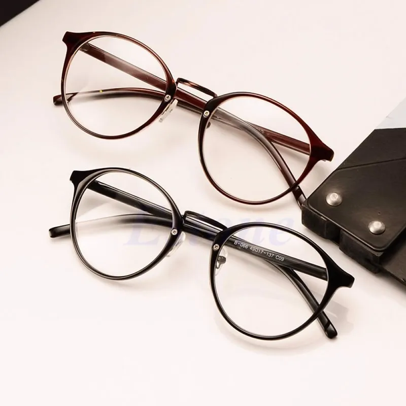 

Women Men Eyeglasses Frame Plain Mirror Round Eyewear Fashion Cat eye Glasses