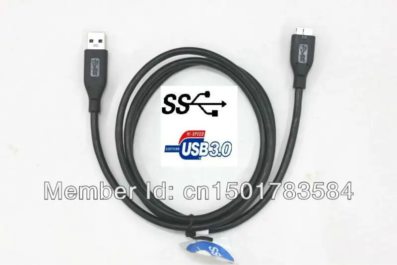 

Микро-Кабель USB 3,0 (USB 3,0-Micro B) 1,25 метра для WD My Passport Essential