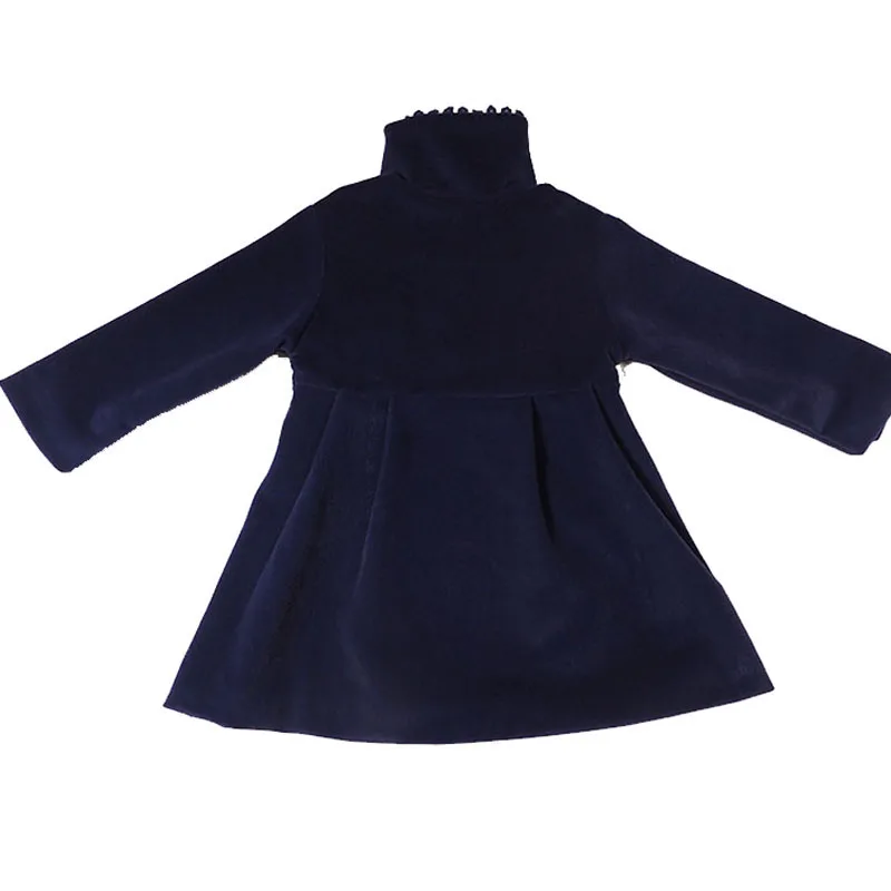 Розничная высококачественная верхняя одежда для маленьких девочек теплое пальто для девочек длинное пальто на осень-зиму для младенцев 3 цвета