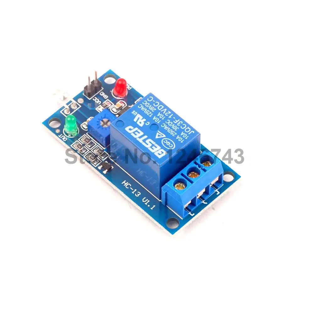 1PCS 12V Photodiode Module Relay Module Optical Switch Light Detection Sensor Module