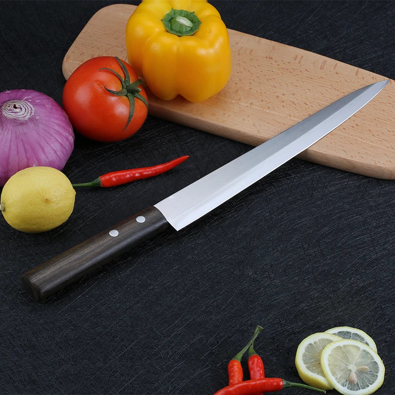 10inch Kitchen Sashimi Knives Japanese Professional Chef Knife Slicing Salmon Sushi Fish 3cr13 Stainless Steel Sharp Blade Woode 10inch Kitchen Sashimi Knives Japanese Professional Chef Knife Slicing Salmon Sushi Fish 3cr13 Stainless Steel Sharp Blade Woode