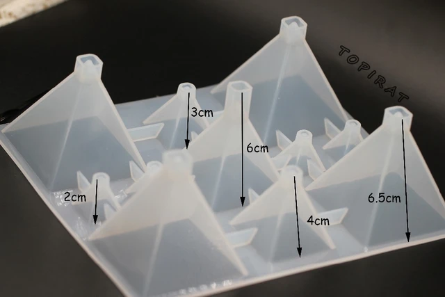 15CM Large Pyramid Silicone Molds for DIY Epoxy Resin Jewelry