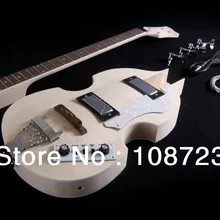 DIY Полу полый корпус скрипка электрическая бас гитара комплект