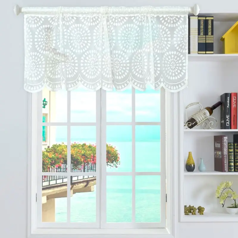 

Short Window Curtains Drape Panel Voile Blinds Valances Curtain For Kitchen Living Room Bedroom Balcony