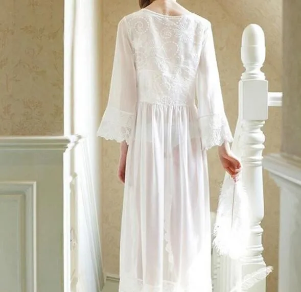Королевский Стиль белое платье для беременных платье длинное кружевное платье для беременных Подставки для фотографий фантазия фотосессия для беременных ночная рубашка Размеры M-XL