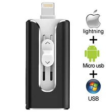 Новые OTG USB флеш-накопители для iPhone/ipad двойного назначения мобильного устройства с 8 ГБ 16 ГБ 32 ГБ 64 ГБ 128 ГБ 256 ГБ флеш-накопитель USB 3,0