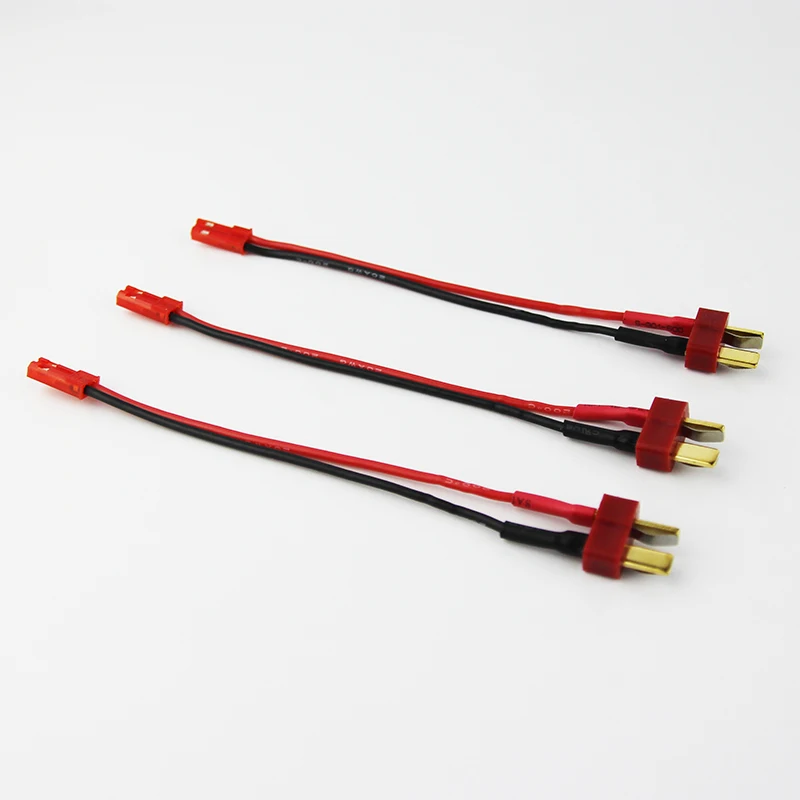 Male Deans T Plug to Male JST Connector Adapter 20awg 3.94 inch /10 cm