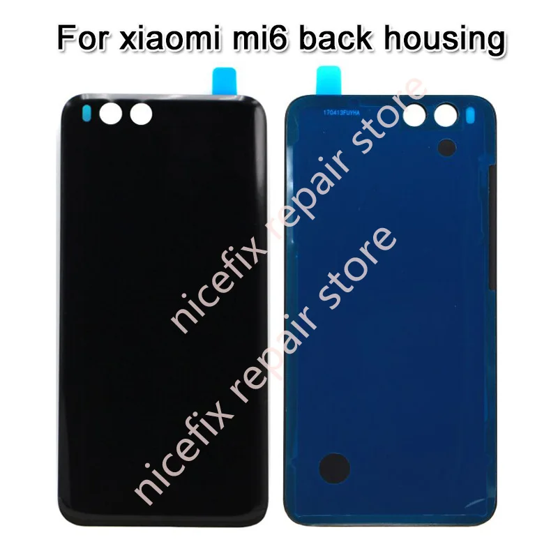 Новый корпус стеклянный аккумулятор задняя крышка для Xiaomi 6 Mi Mi6 черный белый