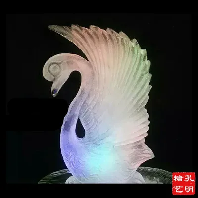 Силиконовая форма льда скульптура форма кубик льда diyMalone Карп Феникс Лебедь песочные часы замок парусный Блаженный Коко морская рыба невеста - Цвет: Swan