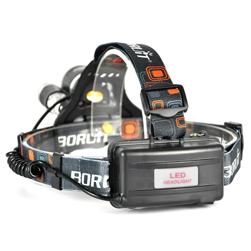 Boruit RJ-3000 3LED Headlamp headlight High Lumens (3)