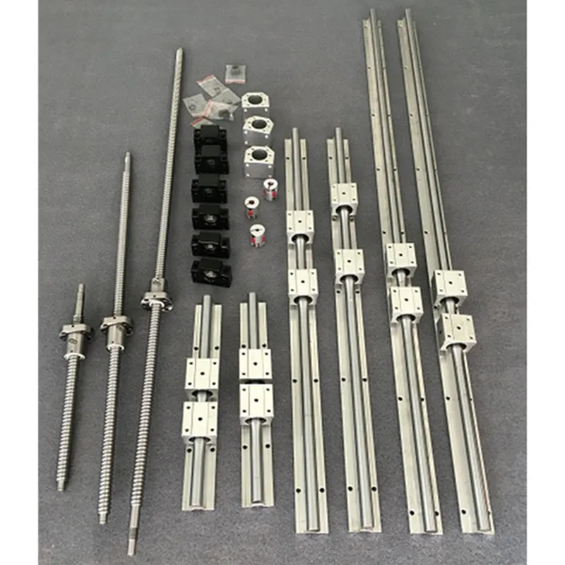 

SBR20 Linear Guide Rail 6 Sets SBR20 - 400/700/700mm + SFU1605 - 450/750/750mm Ballscrew + BK12 BF12 + Nut Housing cnc Parts