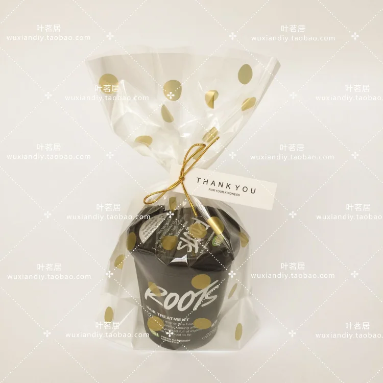 400 X прозрачный Золотой горошек/полоса Открытый Топ целлофановые пакеты для печенья свадебные сумочки подарок Opp сумка для продуктов упаковка вечерние сувениры