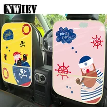 NWIEV детский коврик для защиты спинки сиденья для Nissan Qashqai J11 Juke Tiida Fiat 500 Punto Ford Focus 3 Mk2 Fiesta Saab