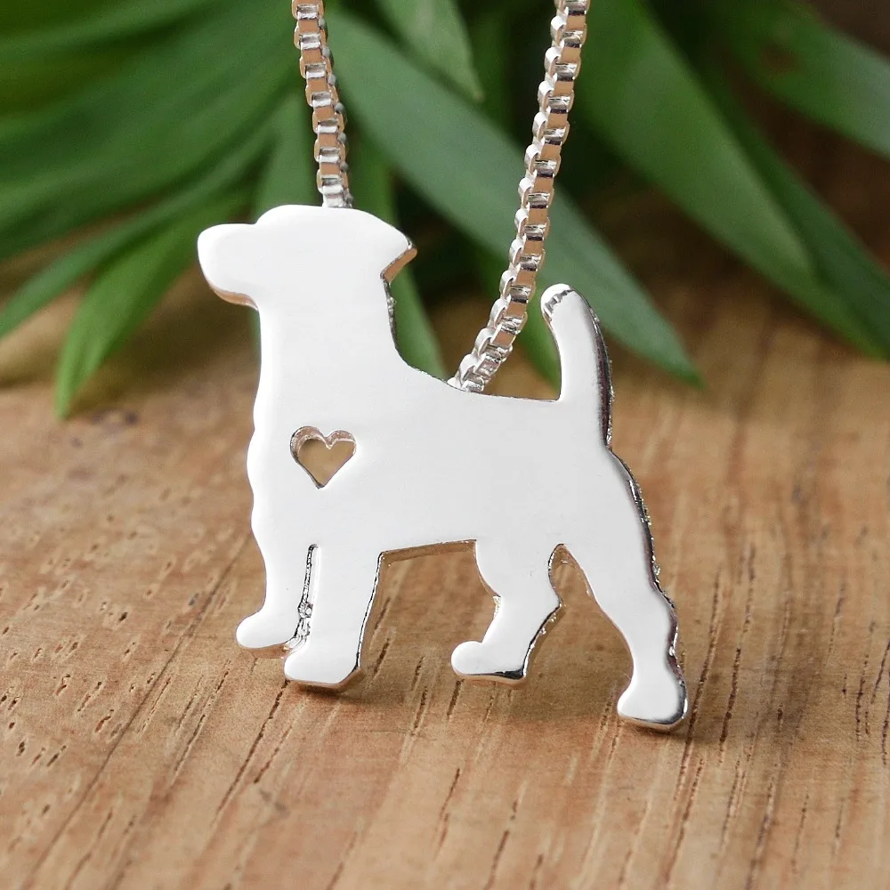 Jack Russell Pendant Necklace Animal Dog Collier Femme Christmas Girl
