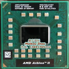 Процессор процессора ноутбука AMD Athlon II двухъядерный P340 P 340 p340 мобильный(1 м кэш 2,2 ГГц) AMP340SGR22GM Socket S1/S1g cpu