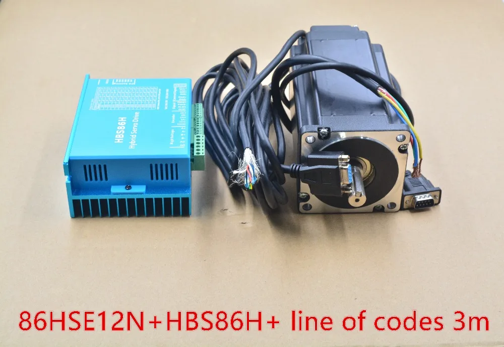 

Nema34 Hybrid closed loop stepper motor servo motor and driver 12N.m for printing equipment 1pcs