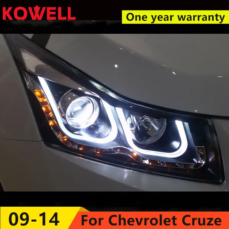 KOWELL автомобильный Стайлинг для Chevrolet Cruze фары 2009- светодиодный фары DRL Q5 Биксеноновые линзы Высокий Низкий луч парковка