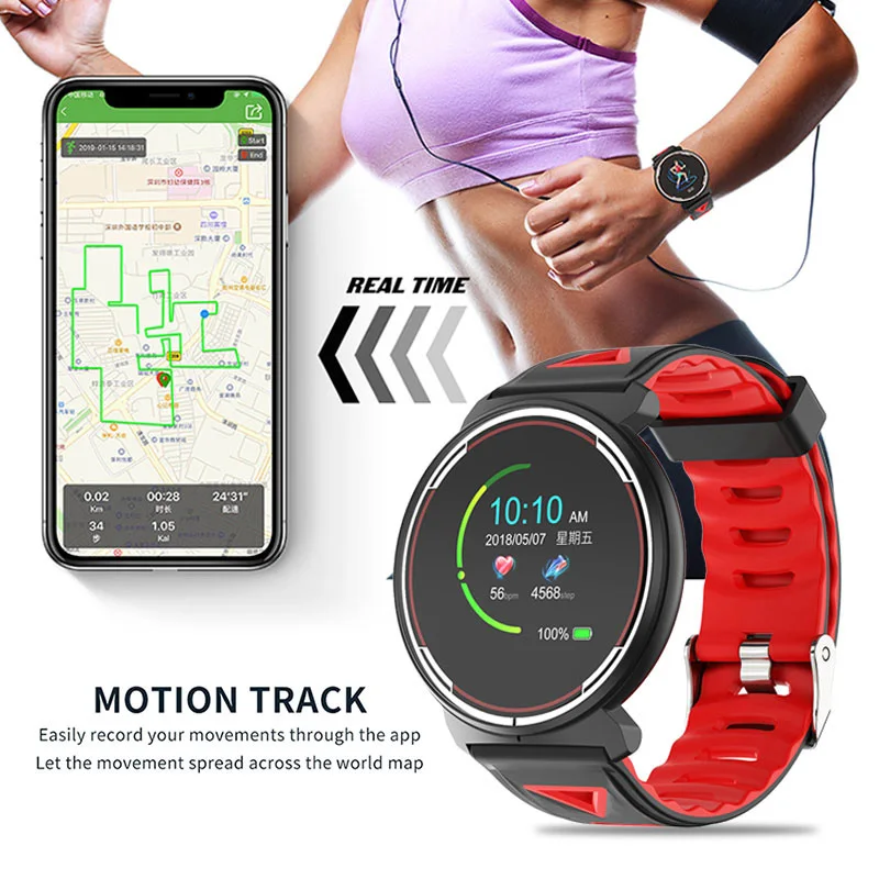 Smart Watch Bracelet Full Press Health Monitoring Ip68 Waterproof Bluetooth Sports Tracker Band Smartwatch For Men & Women