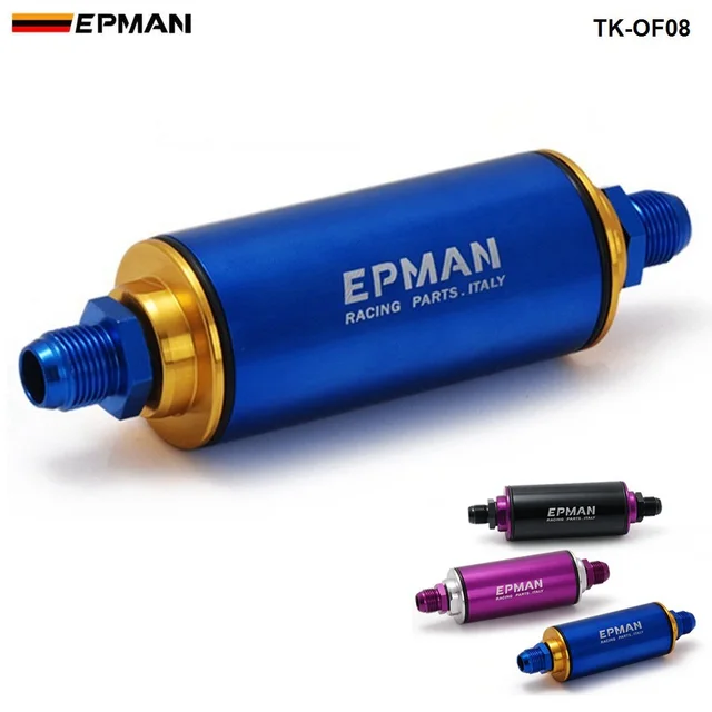 racing ready inline fuel filter an8 blue with 100 micron element tk Diesel Fuel Filters racing ready inline fuel filter an8 blue with 100 micron element tk of08