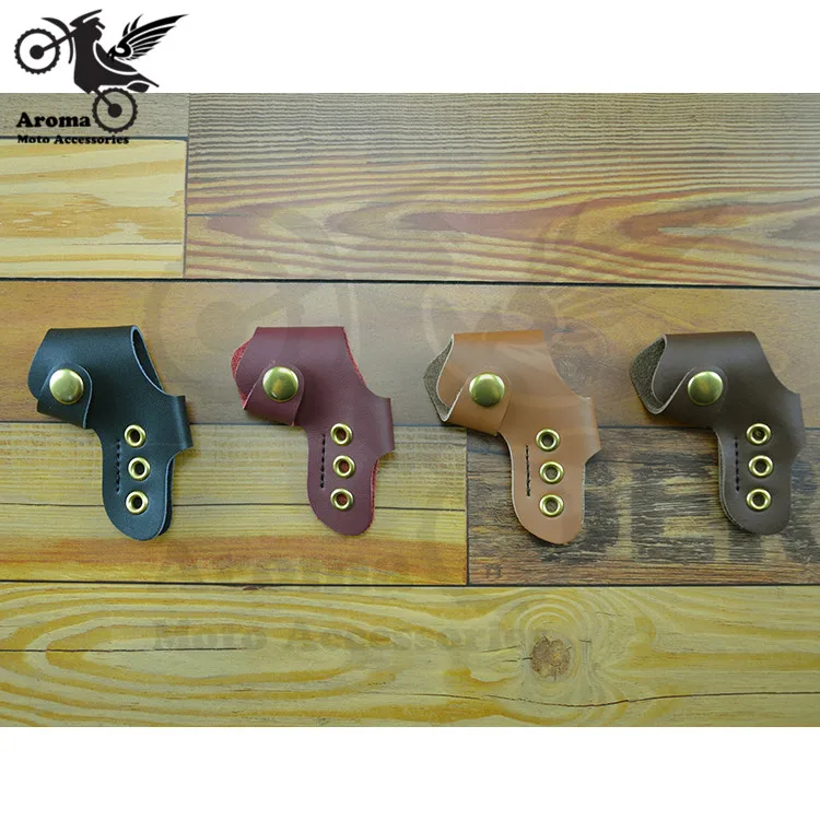 De cuero retro moto rbike de palanca de cambios de caso protector de la cubierta de la palanca de cambio de moto piezas moto rcycle Accesorios