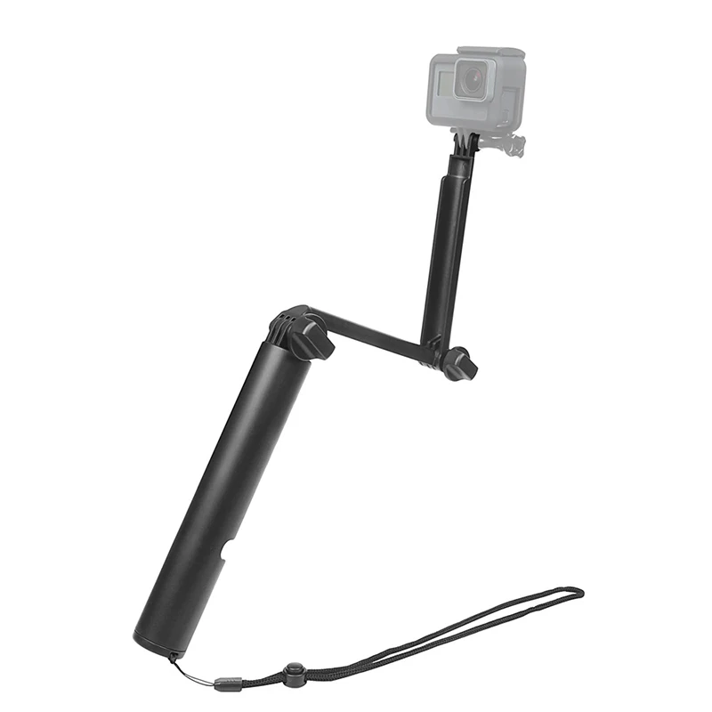 Go Pro 3 way monopod трехполосная Регулировка руки штатив селфи палка для gopro Hero 8 7 6 5 SJ4000 Sjcam XiaoYi аксессуары для камеры