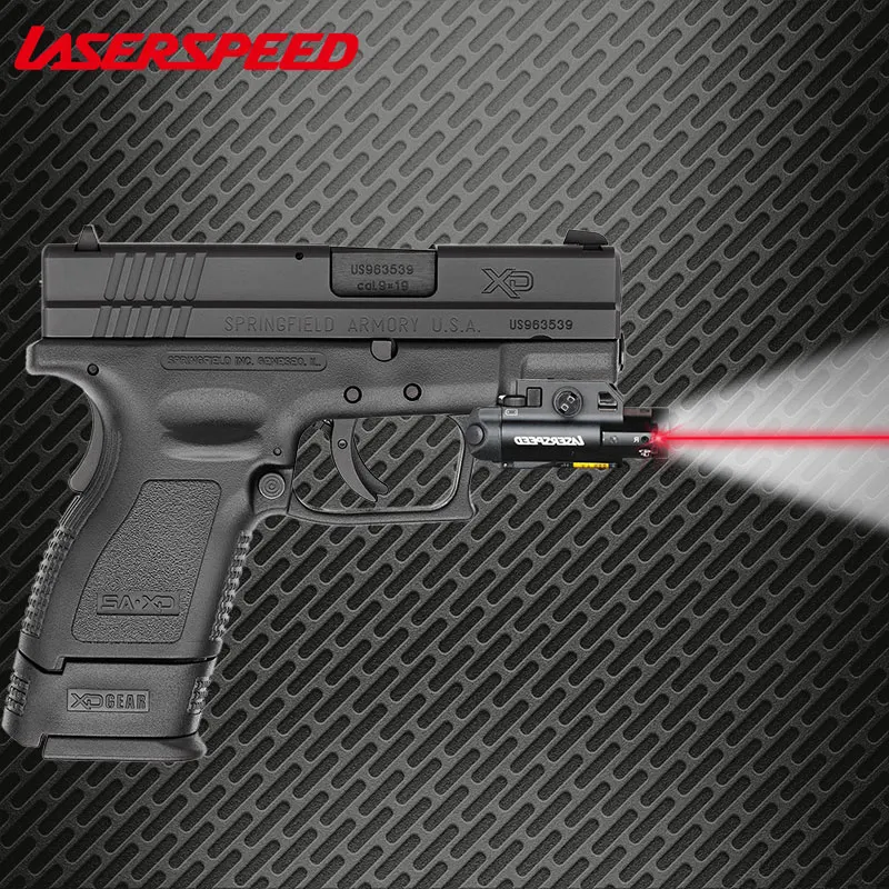 CREE LED Flashlight//light+Green Laser sight Fit for pistol//gun Handgun 20mm rail
