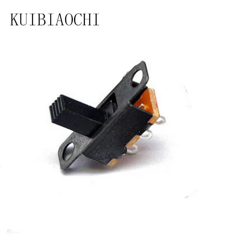 

50pcs/lot Micro Slide Switch 3PIN 2 Position 1P2T ON-OFF Toggle Switch Handle high 6mm SS12F15VG6