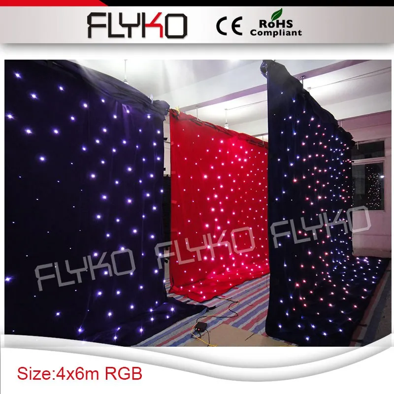 

competive price&best service led vision light star curtain display