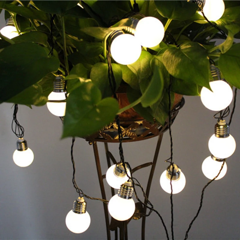 4m 6m Solar Powered Globe Bulbs Led String Lights For Outdoor 4m 6m Solar Powered Globe Bulbs Led