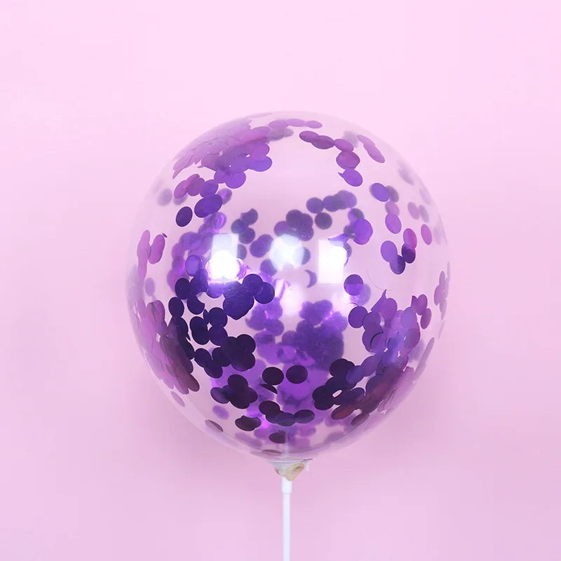 500 шт./лот латексный шар Bobo с цветными конфетти из фольги для свадебной вечеринки 2,8 г толстый латексный шар - Цвет: Серый