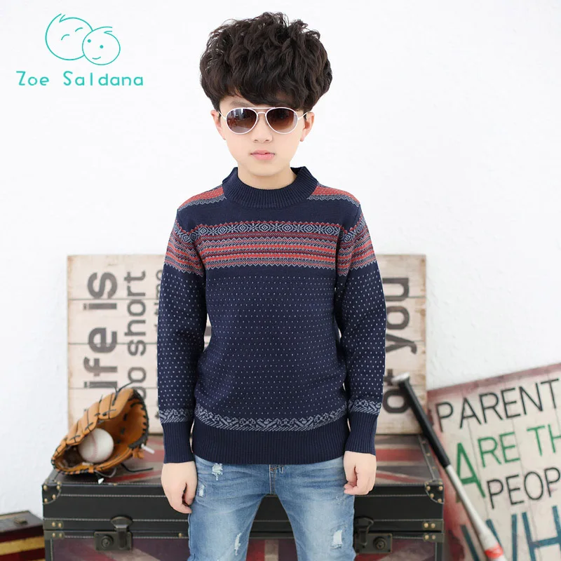 

Boys Sweaters Kids Winter Clothes Wool Pullovers Sweater For Boys Children Knitted Clothing Baby Boy Knitwear