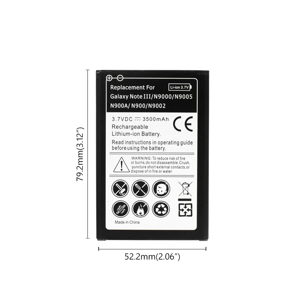 3,7 V 3500mAh Li-Po Батарея для samsung Galaxy Note 3 N9000 N9002 SM-N9000 SM-N9002 N9005 N9006 SM-N900 SM-N9005 SM-N9006 - Цвет: 1 PCS
