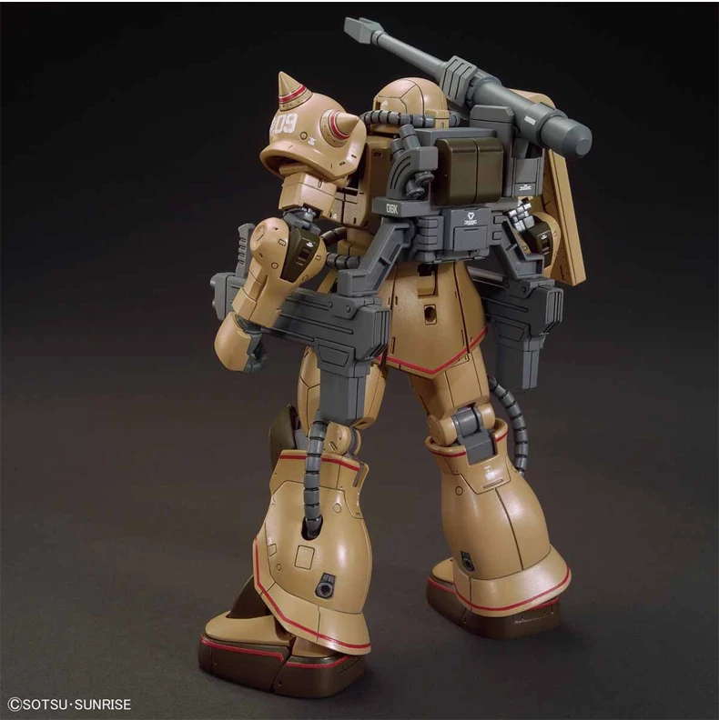 Bandai Gundam 1/144 HG мобильный костюм MS-06CK Zaku Half Cannon сборные модели наборы Фигурки Робот 019 lastic модель детские игрушки