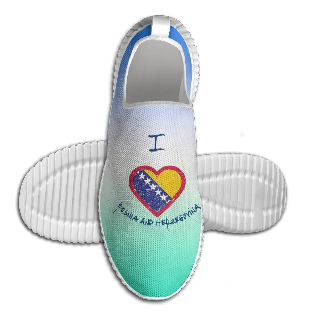 

Mens For Womens Custom New Bosnia and Herzegovina Flag Comfort Sports outdoor Shoes Lightweight Breathable Sneaker Running Shoes