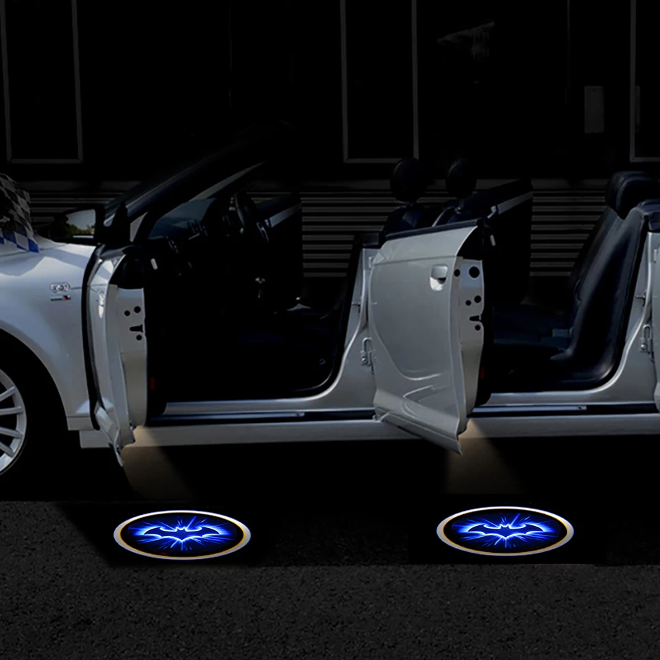 2pcs Wireless Car Door Led Welcome Laser Projector Logo Ghost Shadow Light Batman Car-styling Car Interior Lamp Light (8)