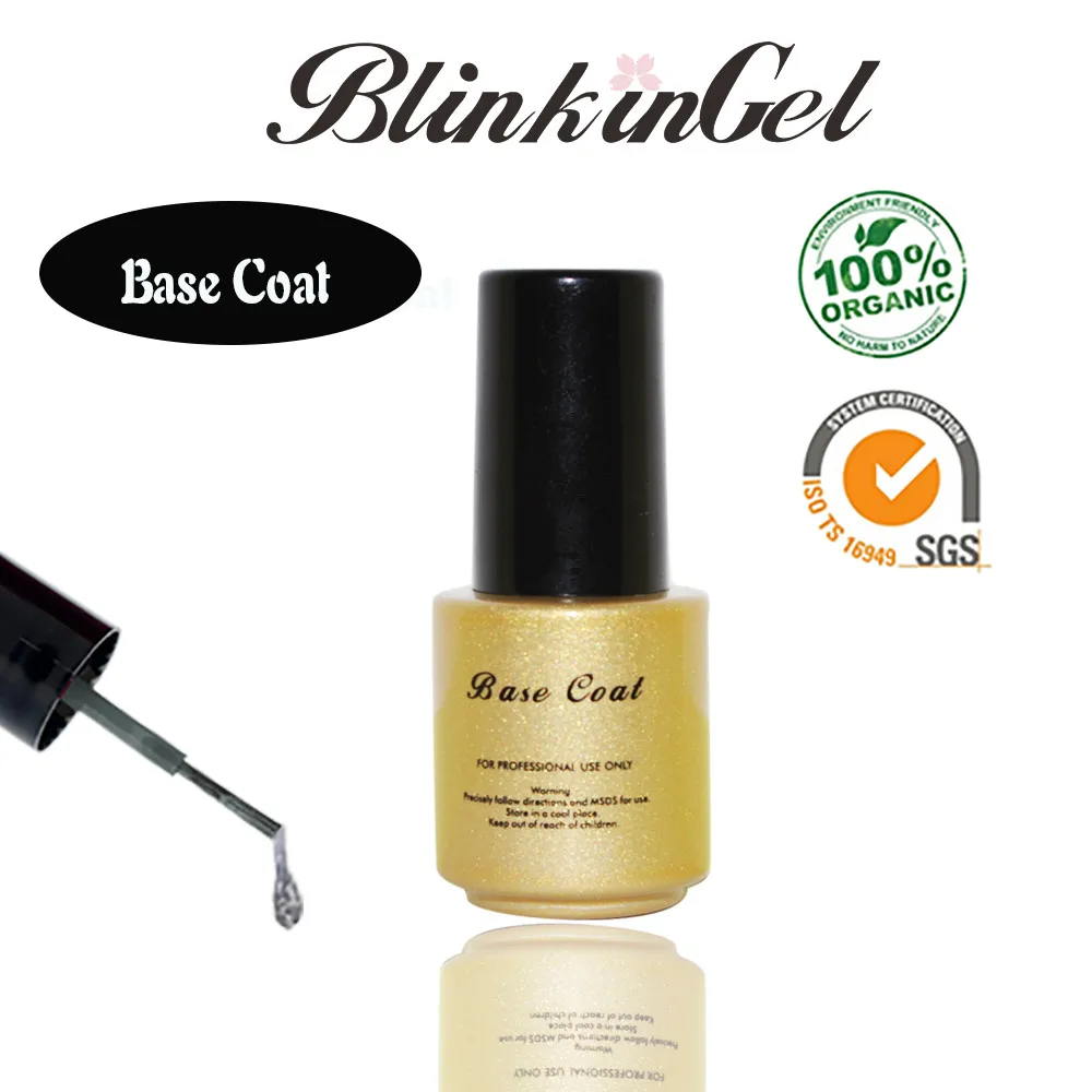 BlinkinGel 1 шт. 6 мл серый Vernis Перманентный УФ-гель для ногтей Nude UV гель лак бежевый лак для ногтей гель цвета слоновой кости в темно-сером - Цвет: base coat