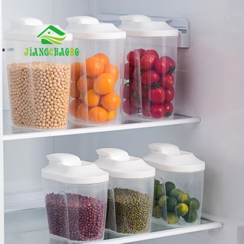 

JiangChaoBo Inclined Lid Transparent Sealed Cans Kitchen Tea Storage Tank Plastic Grain Storage Tank Snack Storage Box