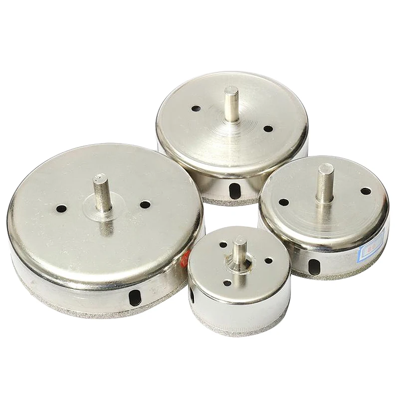 4Pcs 60/80/100/120 Mm Diamond Hole Saw Tile Set Drill Bit For Ceramic Glass Cutting Porcelain Marble | Инструменты