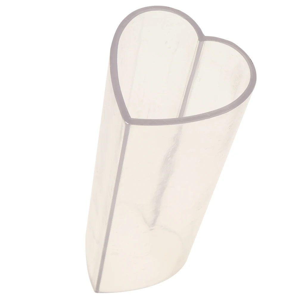 Plastic Heart Shape Candle Mould Soap Mold for DIY Candle Making 51x51x152mm