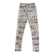 Эластичные повседневные брюки цифровая наклейка с принтом женские Леггинсы 7 размеров одежда для фитнеса Оптом