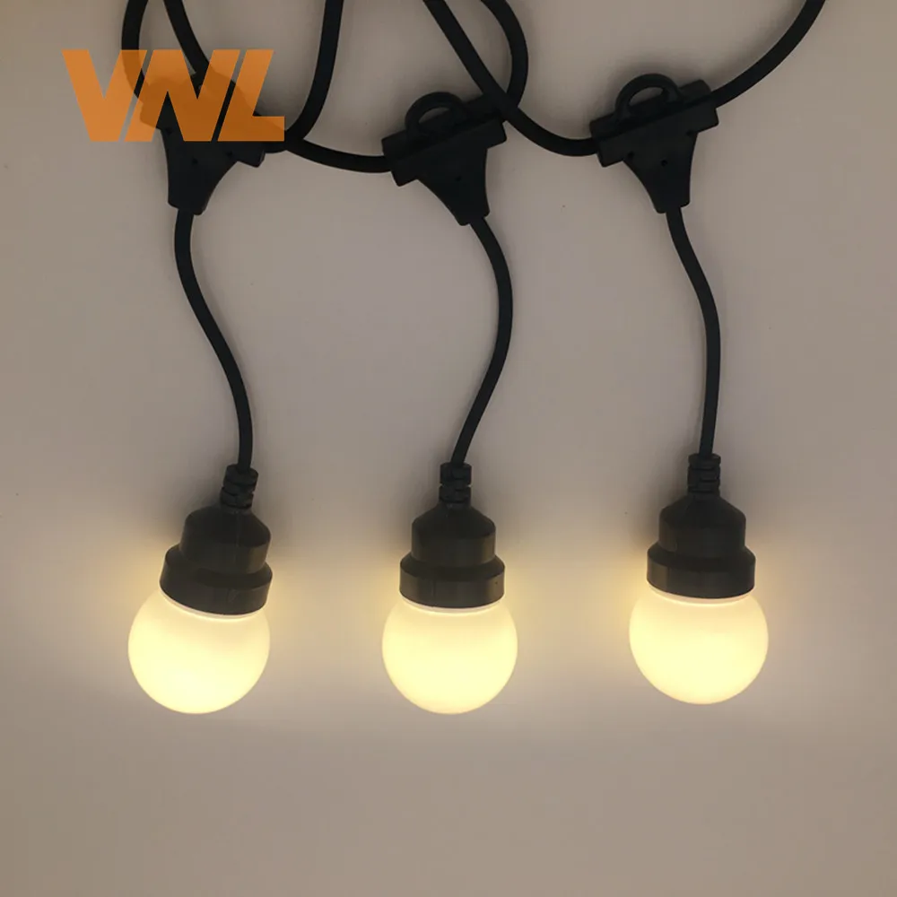 VNL IP65 Milky Globe Droop G50 светодиодная световая гирлянда Подключаемая наружная