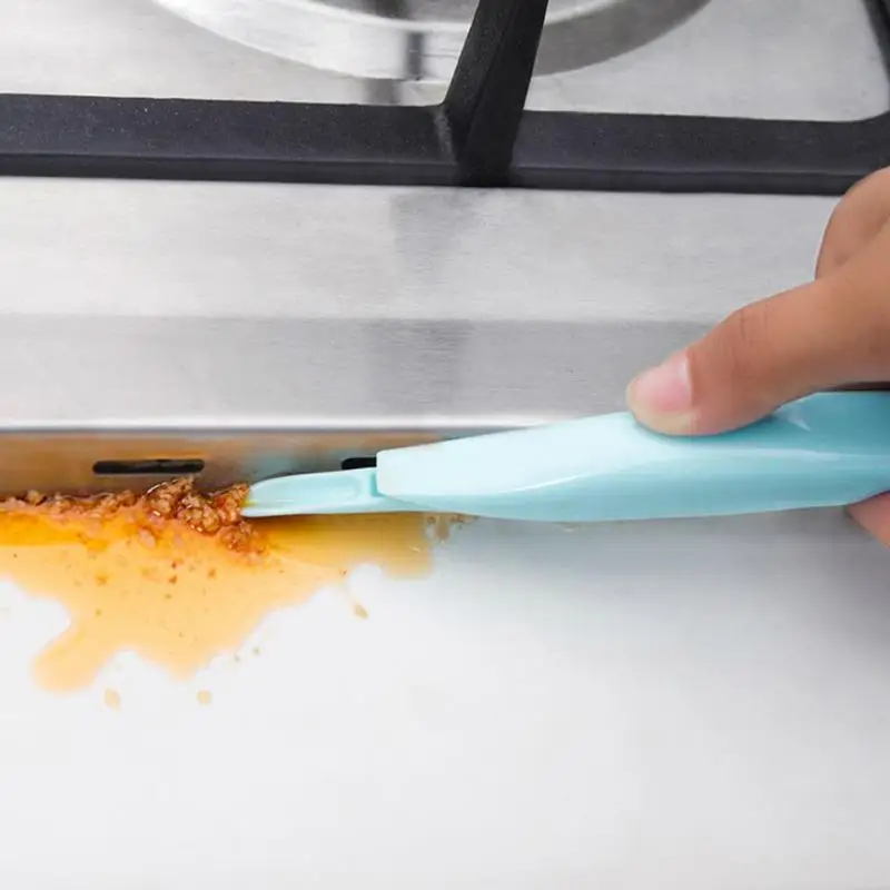 

1PC Kitchen Stove Edge Clean Decontamination Double-Headed Scraper Multi-purpose Magnetic Brush For Washing Windows