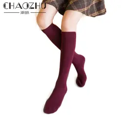 CHAOZHU осень зима разноцветный японский средней школы обувь для девочек высокие носки Длинные Гетры модная Униформа юбка средства ухода за